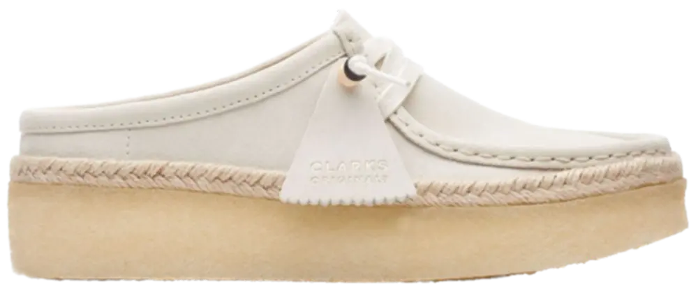 Giày Clarks Wallabee Cup Low 'White Suede' 261-64430