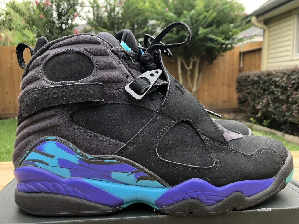 Giày Nike Air Jordan 8 Retro 'Aqua' 2007 305381-041 - Ảnh 4