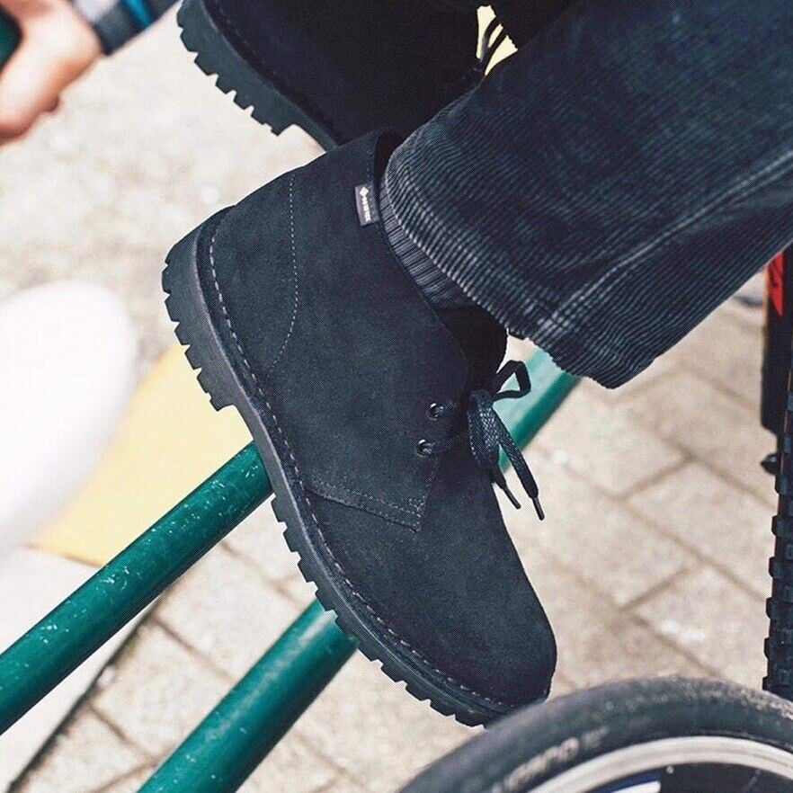 Giày Clarks Desert Rock 'Black Suede' 261-62705 - Ảnh 2