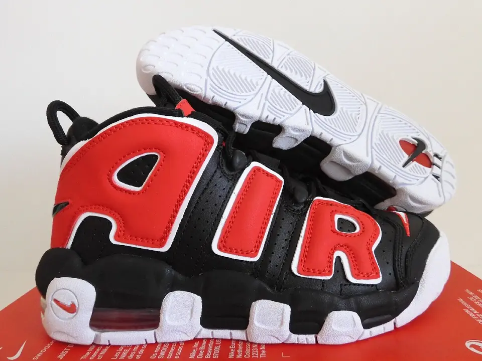 Giày Nike Air More Uptempo GS 'Black University Red' DM3190-001 - Ảnh 5