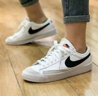 Giày Nike Blazer Low Leather 'Black Swoosh' CZ1089-100 - Ảnh 5