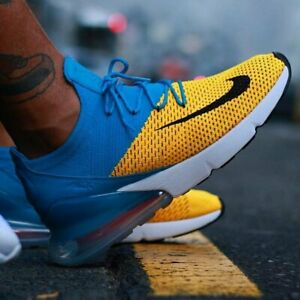 Alternative view of Giày Nike Air Max 270 Flyknit 'Blue Orbit' AO1023-800
