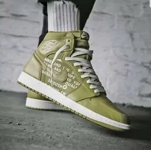 Giày Nike Air Jordan 1 High OG 'Olive Canvas' 555088-300 - Ảnh 3