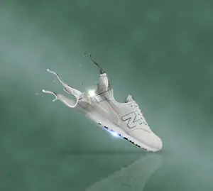 Giày New Balance Wmns 574 'White Iridescent' WL574CLD - Ảnh 7