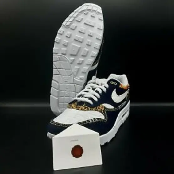 Giày Nike Air Max 1 Premium 'Denim Leopard' FJ4452-432 - Ảnh 6