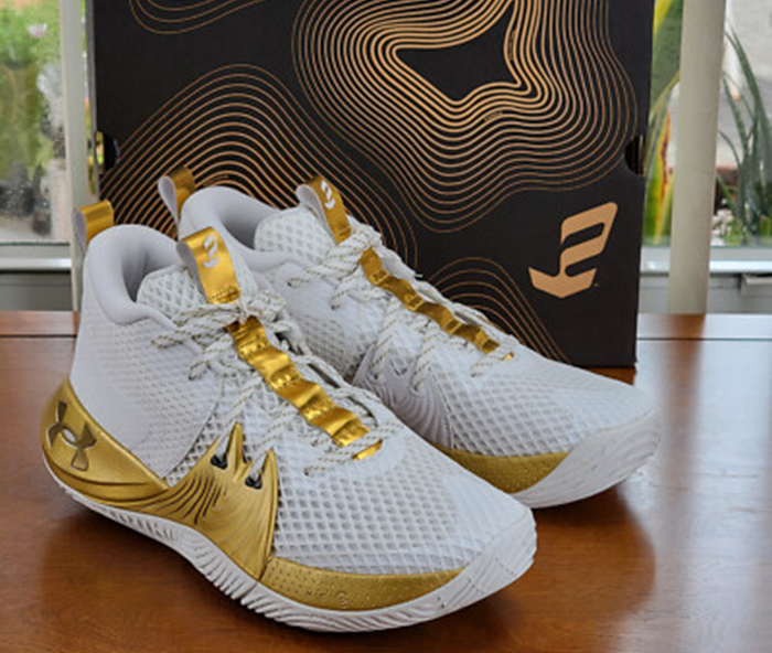 Alternative view of Giày Under Armour Embiid 1 'Gold Mind' 3023086-105