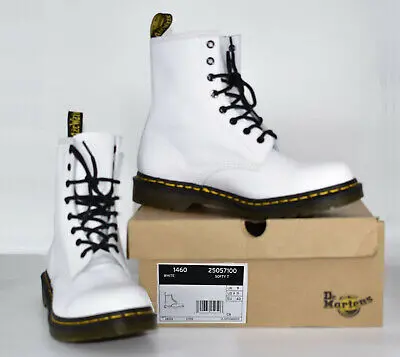Alternative view of Giày Dr Martens 1460 Leather Lace Up 'White' 25057100