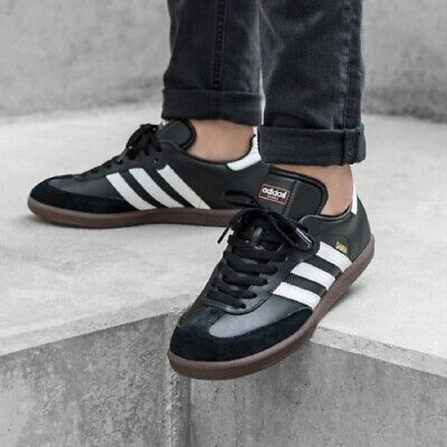 Giày Adidas Samba Leather Shoes 'Black' 019000 - Ảnh 3