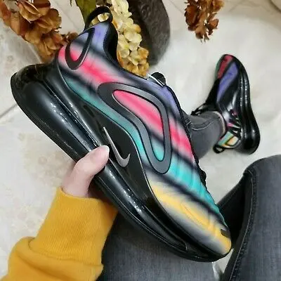 Alternative view of Giày Nike Air Max 720 'Black Neon Streaks' AQ3196-011