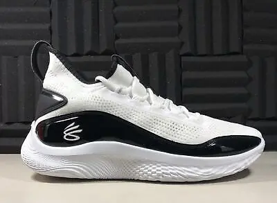 Alternative view of Giày Under Armour Curry Flow 8 NM 'White Black' 3024785-111