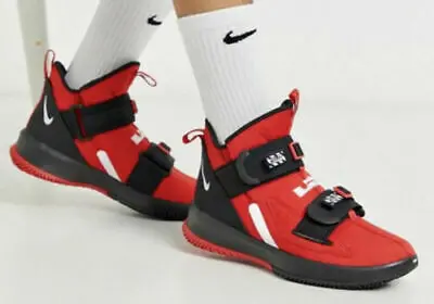 Giày Nike LeBron Soldier 13 SFG 'Red Black' AR4225-600 - Ảnh 3