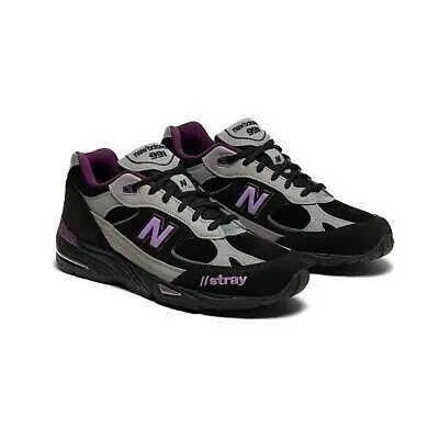 Alternative view of Giày New Balance x Stray Rats x 991 'Black Purple'  M991SRP