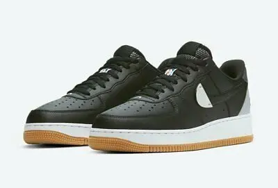 Alternative view of Giày Nike NBA x Air Force 1 07 LV8 'Black Wolf Grey' CT2298-001