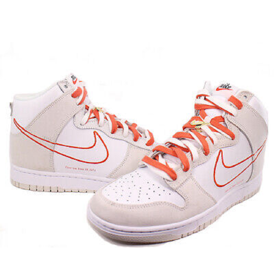 Giày Nike Dunk High First Use White Sail Orange DH6758-100 - Ảnh 4