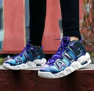 Giày Nike Air More Uptempo GS 'Iridescent Purple' 922845-500 - Ảnh 3