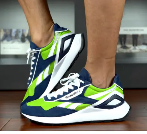 Giày Reebok Classic Leather Legacy AZ 'Semi Solar Green Vector Navy' GX7569 - Ảnh 4