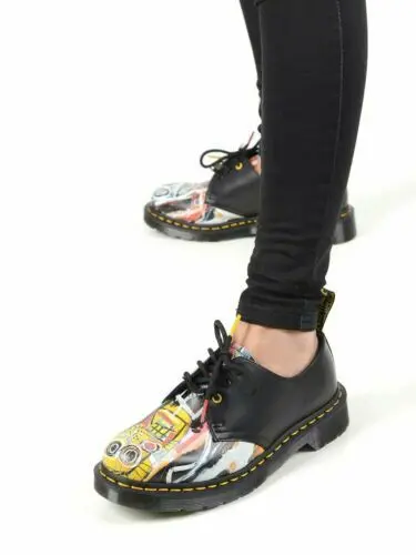 Giày Dr.Martens 1461 Basquiat Leather Oxford 'Black Multi' 26320001 - Ảnh 3