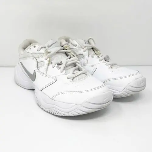 Giày Tennis Nike Court Lite 2 Girl's 'White Metallic Silver' CD0440-105 - Ảnh 5