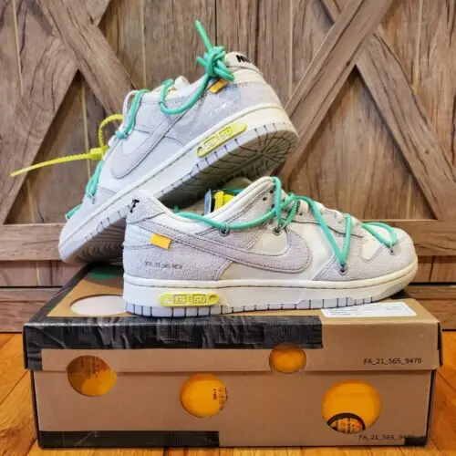 Giày Nike Off-White x Dunk Low 'Lot 14 of 50' DJ0950-106 - Ảnh 6