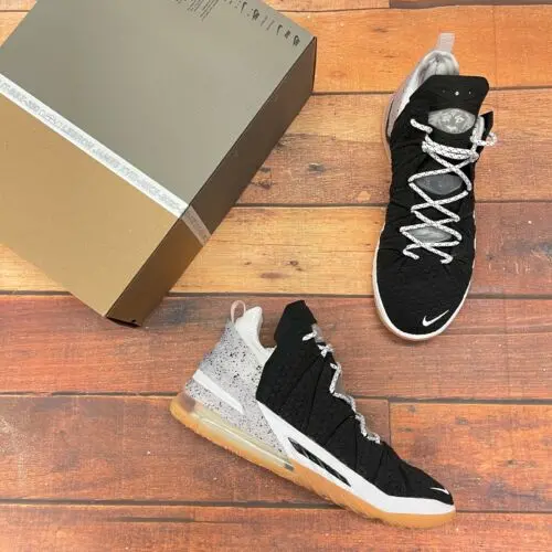Giày Nike LeBron 18 EP 'Black White Gum' CQ9284-007 - Ảnh 5