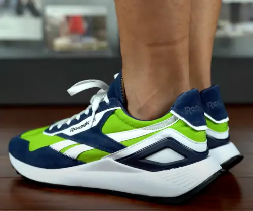 Giày Reebok Classic Leather Legacy AZ 'Semi Solar Green Vector Navy' GX7569 - Ảnh 3