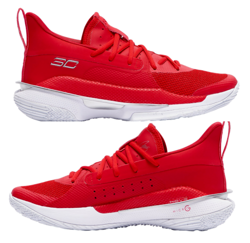Giày Under Armour Curry 7 'Red White' 3023838-606 - Ảnh 5
