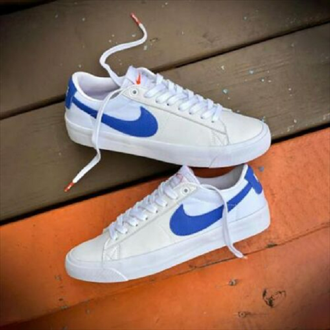 Giày Nike SB Zoom Blazer Low GT 'White Varsity Royal' DH5675-100 - Ảnh 3