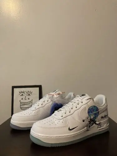 Giày Nike x Steve Harrington Air Force 1 Flyleather CI5545-100 - Ảnh 3