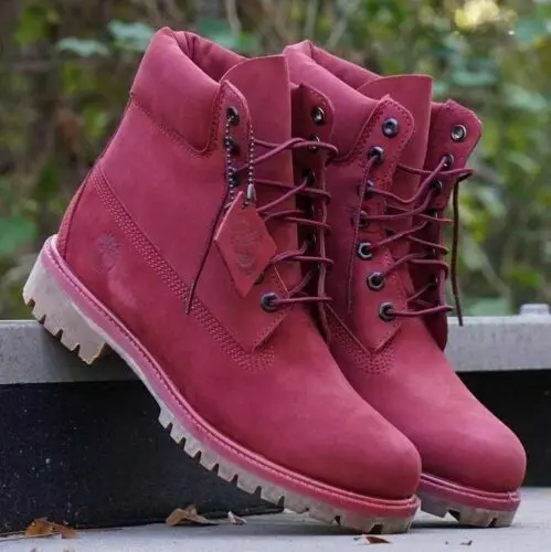 Alternative view of Giày Timberland 6 Inch Premium Boot 'Pomegranate' TB0A1QYG