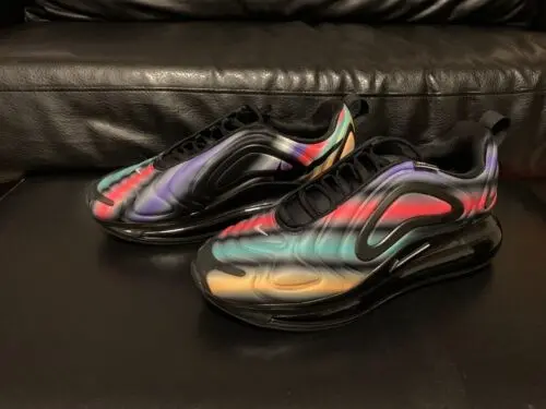 Giày Nike Air Max 720 'Black Neon Streaks' AQ3196-011 - Ảnh 4