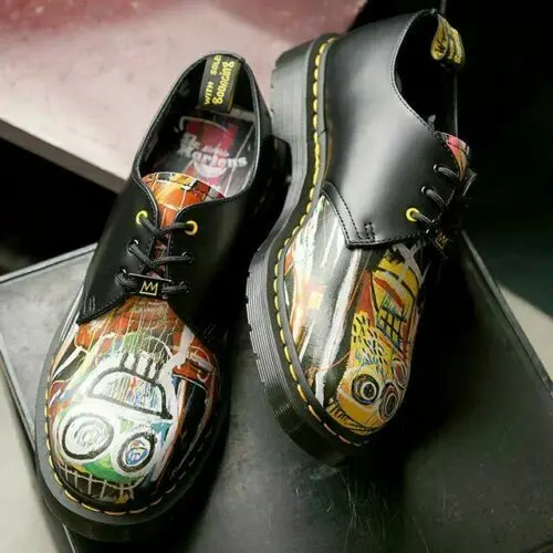 Giày Dr.Martens 1461 Basquiat Leather Oxford 'Black Multi' 26320001 - Ảnh 4