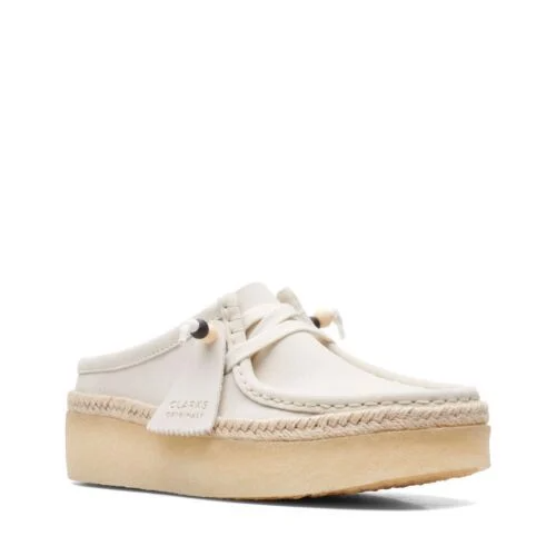 Giày Clarks Wallabee Cup Low 'White Suede' 261-64430 - Ảnh 2