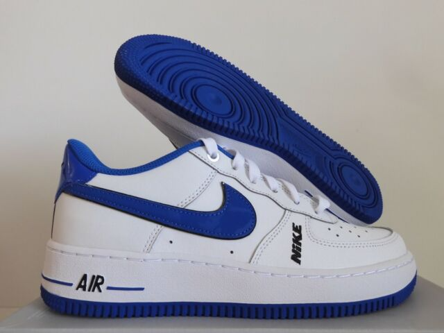 Giày Nike Air Force 1 LV8 GS White Game Royal DO3809-100 - Ảnh 3