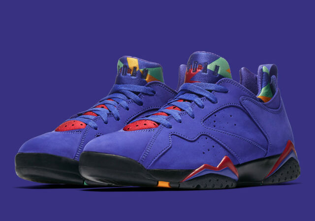 Giày Nike Air Jordan 7 Retro Low NRG 'Bright Concord' AR4422-407 - Ảnh 2