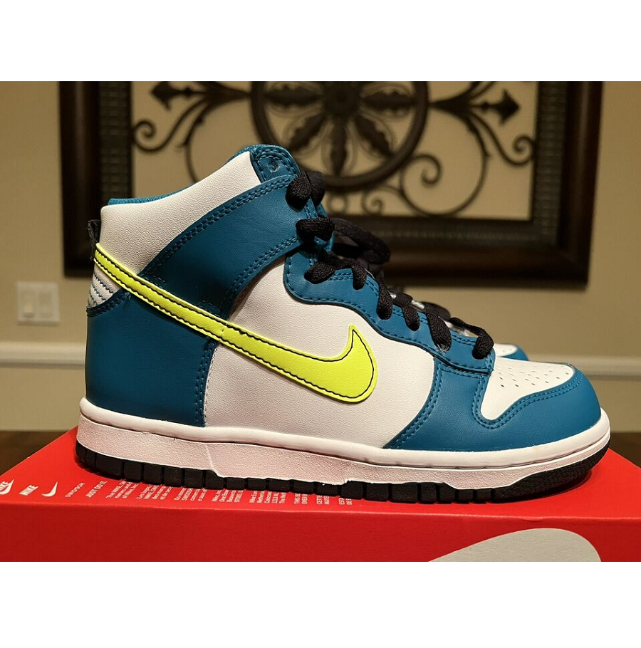 Giày Nike Dunk High Bright Spruce Volt GS DB2179-109 - Ảnh 2