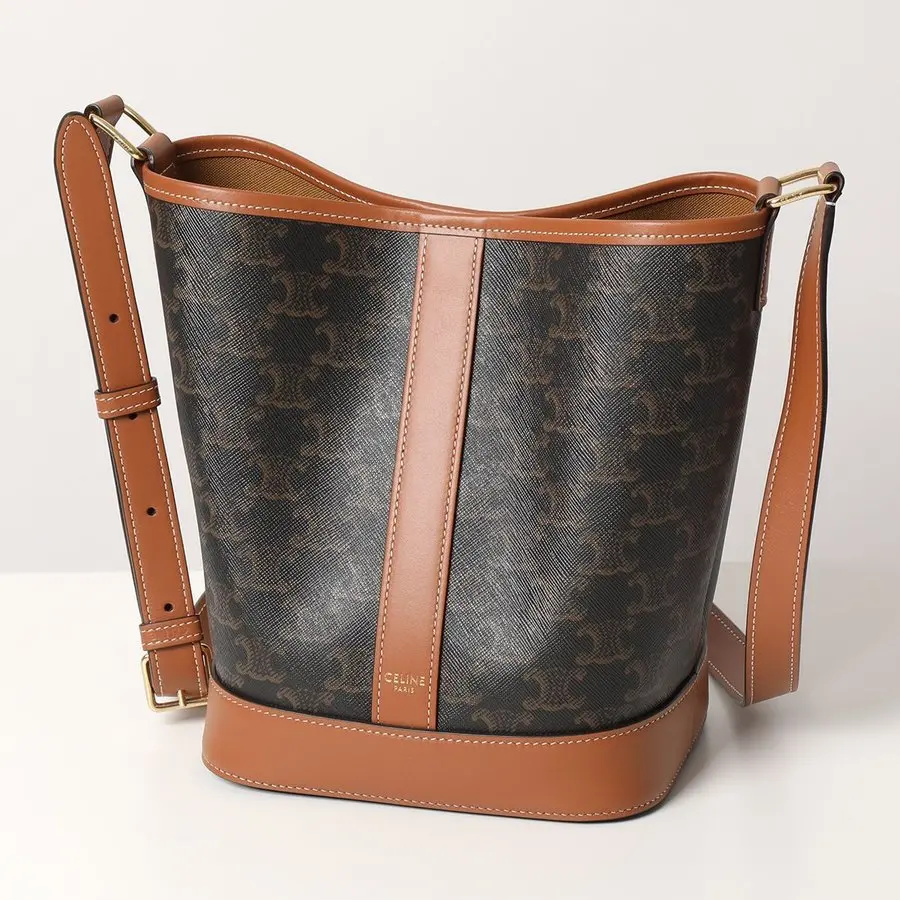 Alternative view of Túi Celine Small Bucket In Triomphe Canvas And Calfskin 191442CAS-04LU