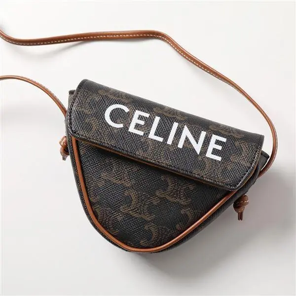 Alternative view of Túi Celine Mini Triangle In Triomphe Canvas With Celine Print 10I192DM5-04LI
