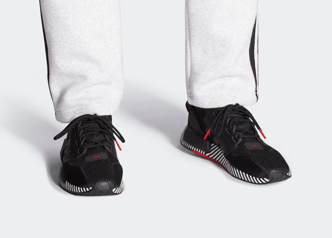 Giày Adidas NMD R1 V2 J Dazzle Camo Black FY2107 - Ảnh 6