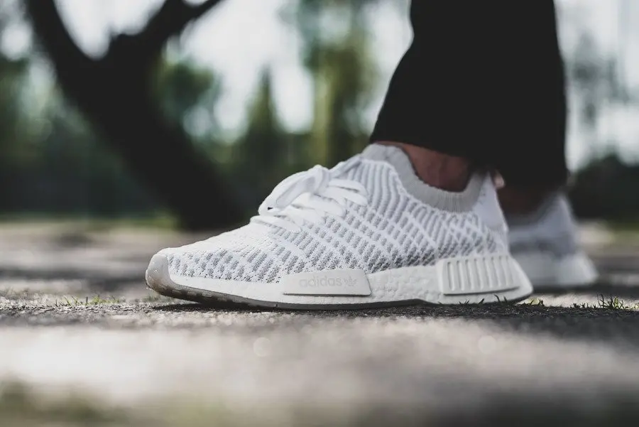 Giày Adidas NMD R1 STLT Primeknit 'Flat White CQ2390 - Ảnh 5