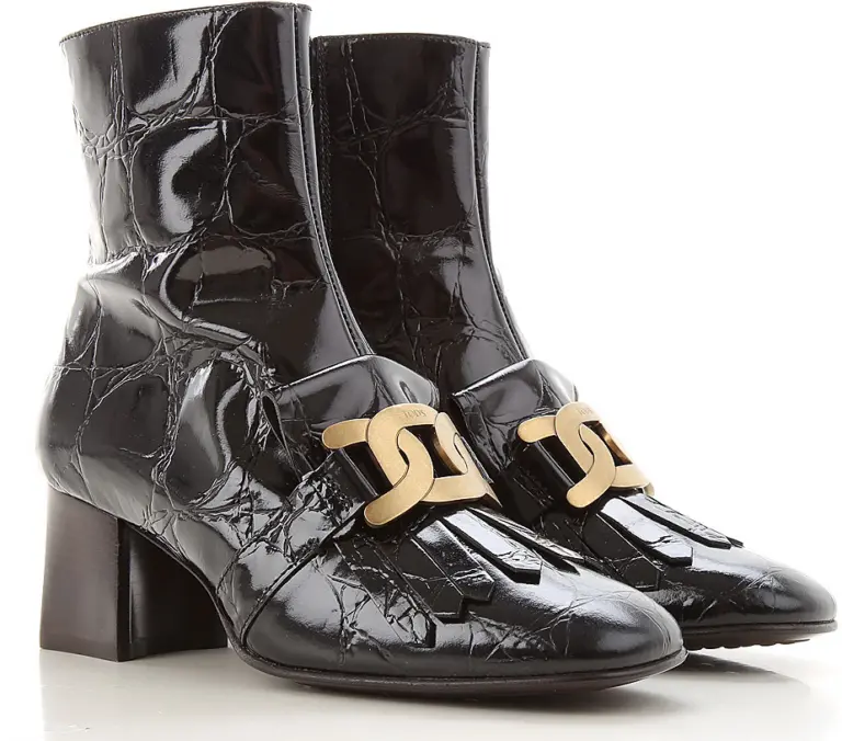 Giày Tod’s BLACK LEATHER ANKLE BOOTS XXW71C0DH90XLXB999 - Ảnh 7