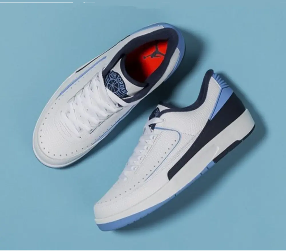 Giày Nike Air Jordan 2 Retro Low 'Midnight Navy' 832819-107 - Ảnh 3
