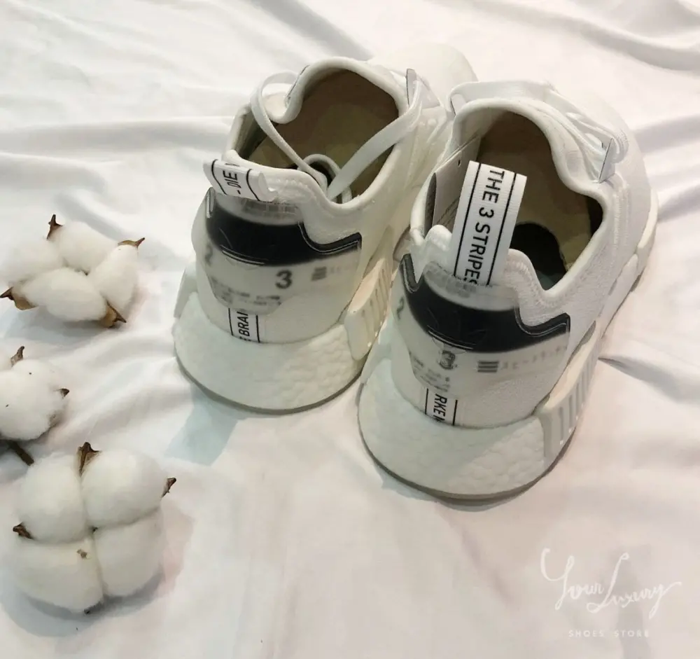 Giày Adidas NMD R1 Triple White 2 BD7746 - Ảnh 4