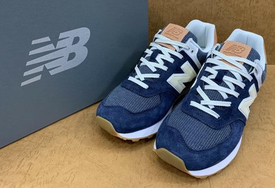 Giày New Balance 574 Natural Indigo Mahogany ML574TYA - Ảnh 8