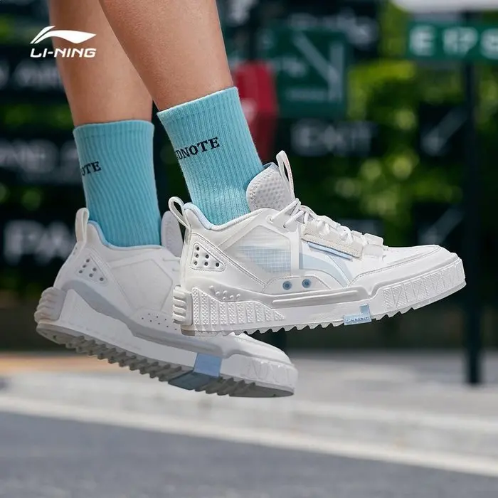 Alternative view of Giày Li Ning Middle Cut Classic 'White' AGCR312-2