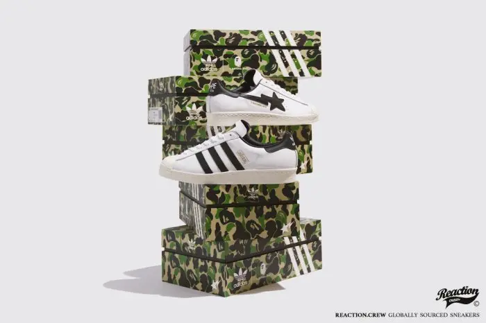 Giày Adidas BAPE x Superstar 'White Black' GZ8980 - Ảnh 5