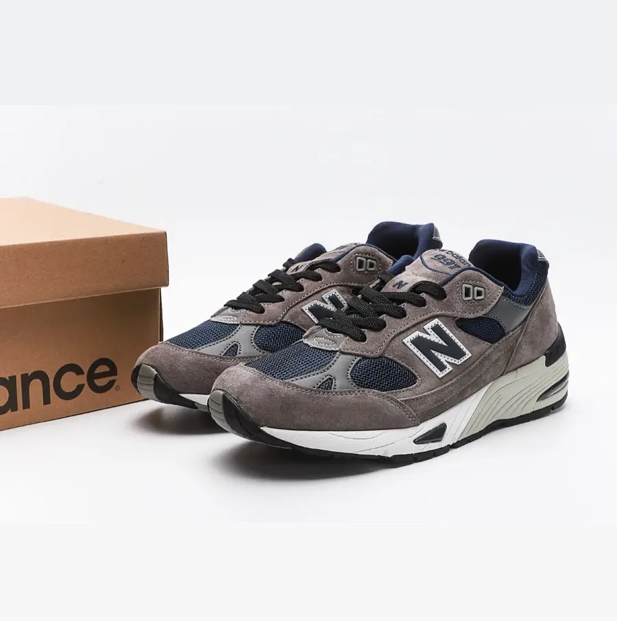 Giày New Balance 991 Made In England ‘Grey Blue’ M991SGN - Ảnh 4