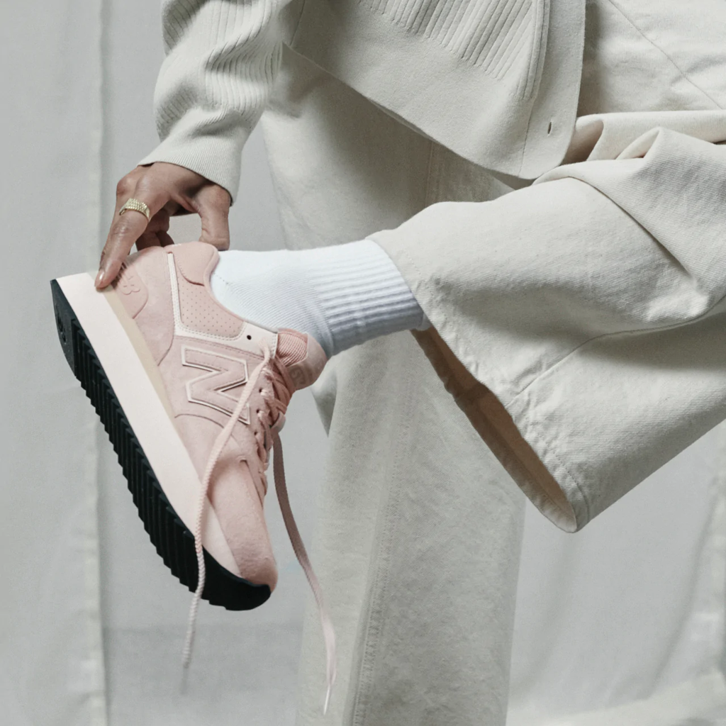 Giày New Balance 574+ AC 'Pink' WL574ZAC - Ảnh 3