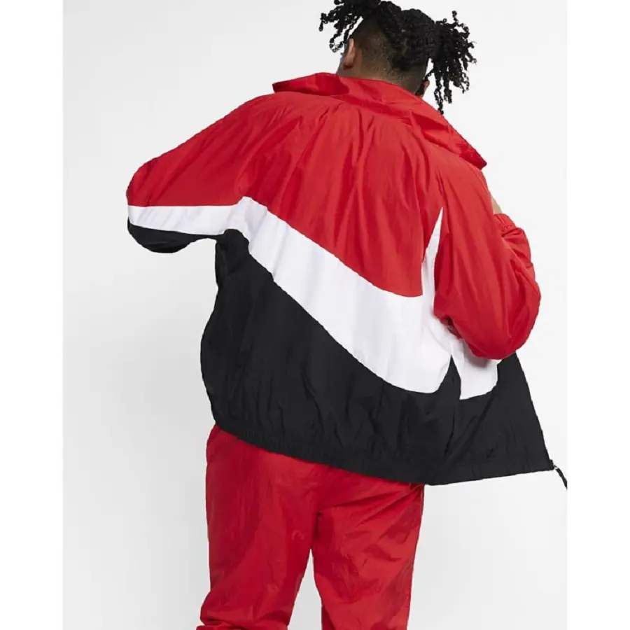 Alternative view of Áo Nike Windbreaker Jacket ‘RedBlackWhite’ AR3132-657