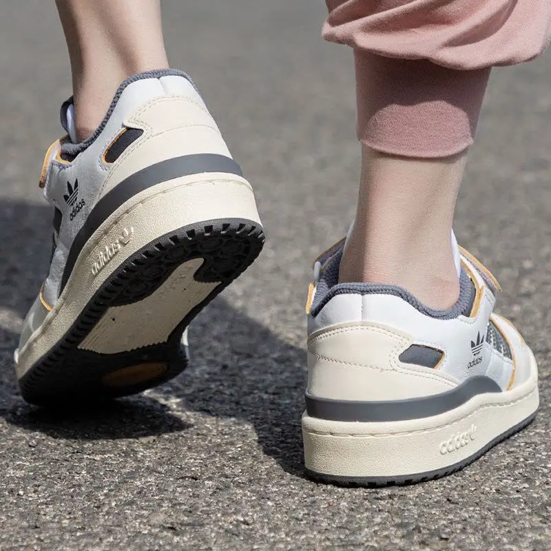 Giày Adidas Forum Low 'Off White Silver Pebble' HQ4374 - Ảnh 5
