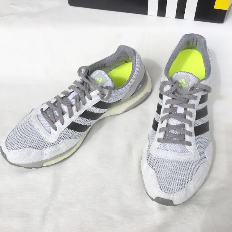 Alternative view of Giày Adidas Adizero Boost 3 Wide 'Grey Black' BY2784